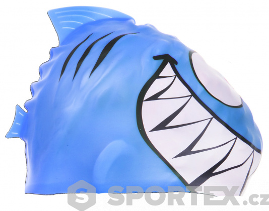 Dětská plavecká čepička BornToSwim Shark Junior Swim Cap