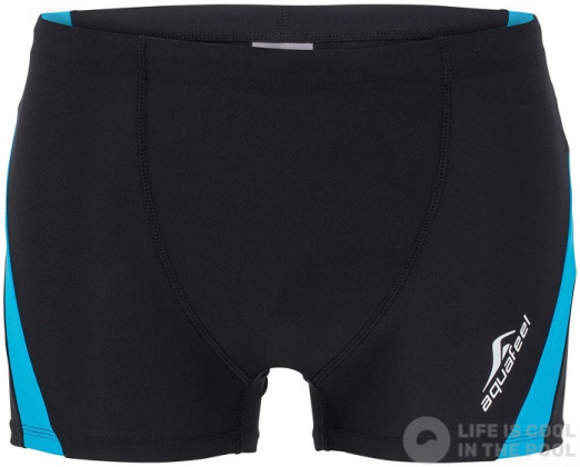 Pánské plavky Aquafeel Short Black/Light Blue