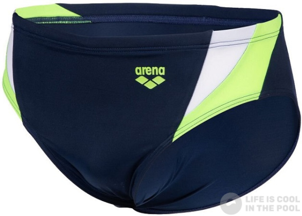 Pánské plavky Arena Swim Briefs Panel Navy/Green/White