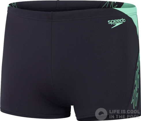 Speedo Hyperboom Splice Aquashort True Navy/Herlequin Green