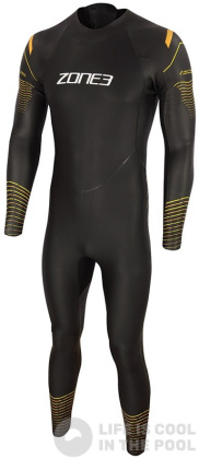 Půjčení - Pánský neopren Zone3 Thermal Aspect Breaststroke Wetsuit Men /Black/Orange/Yellow