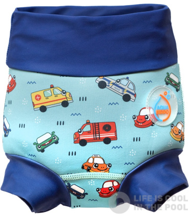 Dětské kojenecké plavky AquaKiddo Swim Nappy Cars