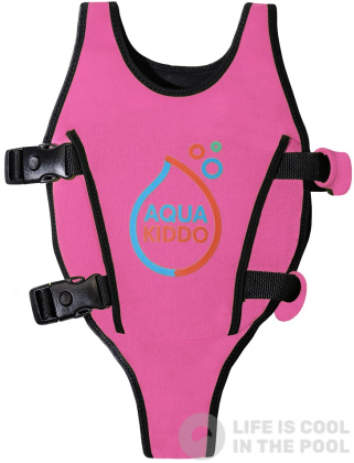 Dětská plavecká vesta AquaKiddo Swim Vest Pink