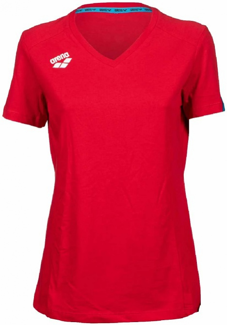 Dámské tričko Arena Women Team T-Shirt Panel Red S + prodejny Praha, Brno, Plzeň a Ostrava výměna a vrácení do 30 dnů s poštovným zdarma