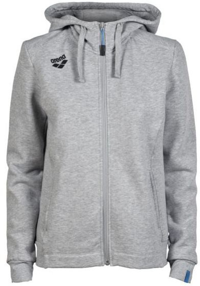 Arena women team hooded jacket panel medium grey/heather s