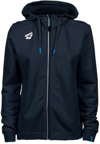 Arena women team hooded jacket panel navy s