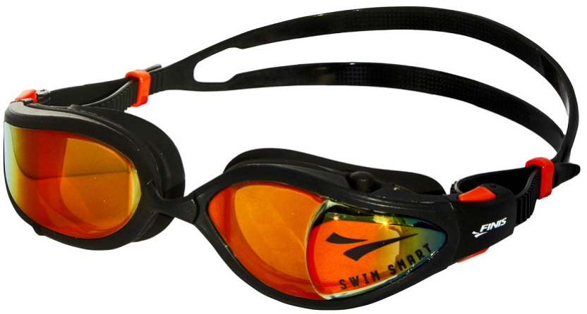 Finis smart goggle max mirror černo/oranžová