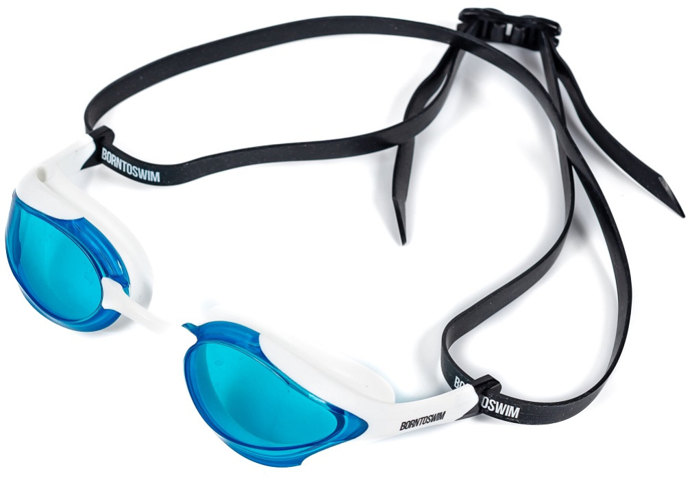 Plavecké brýle borntoswim elite swim goggles modro/bílá