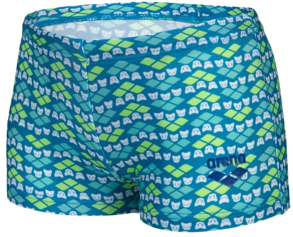 Arena friends swim short boys soft green/multi 110cm