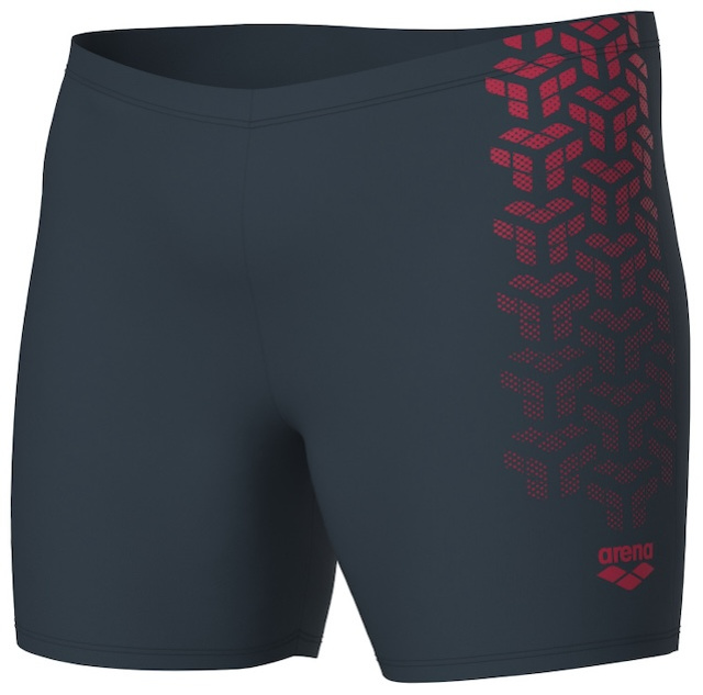 Arena kikko v swim mid jammer asphalt/red xxl - uk40