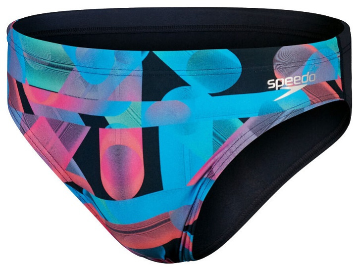 Speedo Allover Digital 7cm Brief True Navy/Siren Red M - UK34 + prodejny Praha, Brno, Plzeň a Ostrava výměna a vrácení do 30 dnů s poštovným zdarma