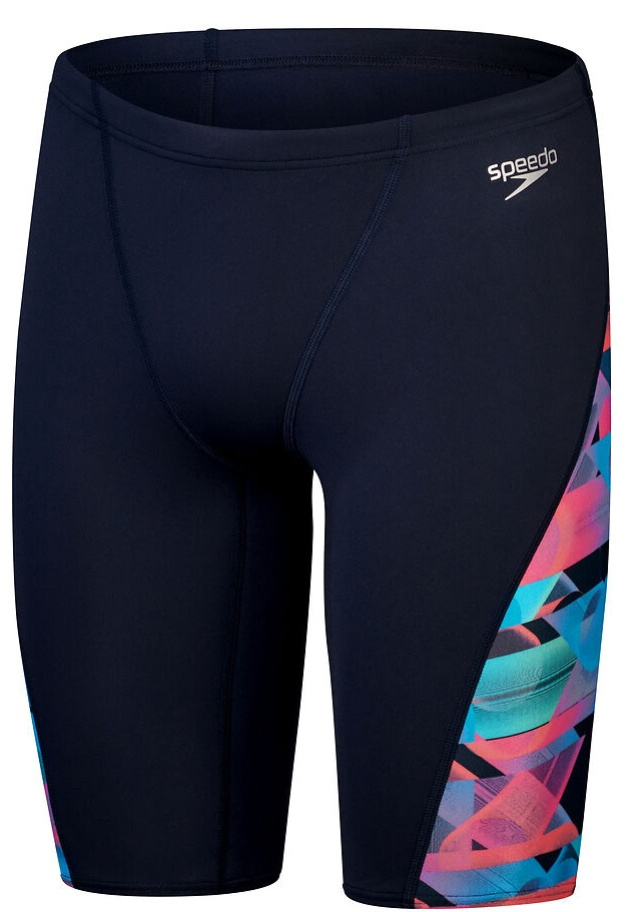 Speedo allover digi v-cut jammer true navy/siren red m - uk34