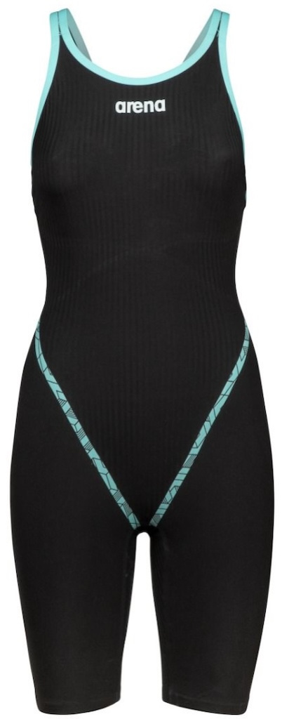 Arena powerskin primo closed back racing black/teal 3xs - uk26